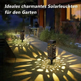 6PCS Solar Garden Stake Lights LED Outdoor Lawn Lamps Waterproof Landscape Decor