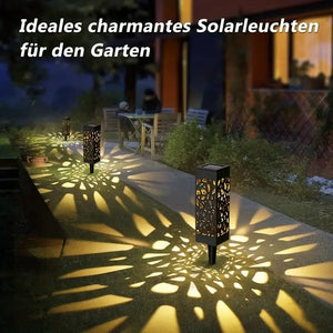 6PCS Solar Garden Stake Lights LED Outdoor Lawn Lamps Waterproof Landscape Decor