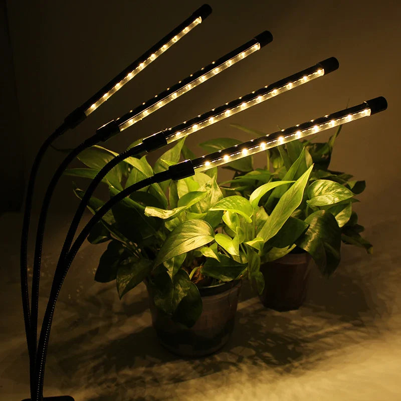 USB LED Grow Light Full Spectrum Clip Plant Lamp with Timer Control