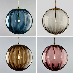 Modern LED Glass Ball Pendant Light Nordic Hanging Lamp for Bedroom Dining Bar