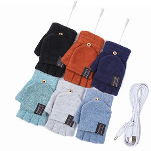 Electric Heated Gloves – USB Rechargeable Winter Hand Warmer for Skiing Sports