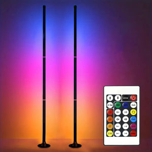 Smart RGB LED Floor Lamp App Control Music Sync Corner Light with Timer