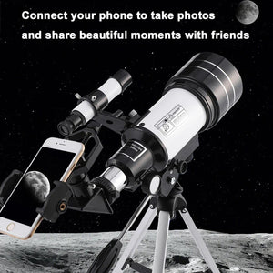 Professional Astronomical Telescope 150X HD Moon Viewing Refractor for Stargazing