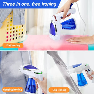 1600W Handheld Garment Steamer Foldable Portable Steam Iron for Clothes