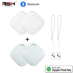 4 Pack Bluetooth GPS Tracker Smart Tag Locator for Keys Pets Cars Find My