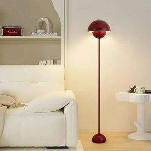 Modern Cream LED Floor Lamp E27 Bulb Minimalist Light for Bedroom Living Room