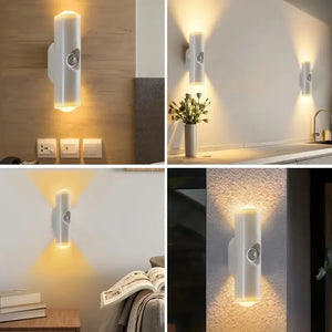 Cat Eye LED Wall Lamp – 2/4PCS Motion Sensor USB Rechargeable Night Light