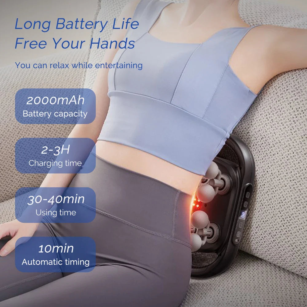 16-Head Fascia Massage Gun High-Frequency Muscle Massager for Neck Back Shoulders