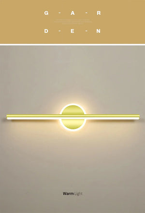 LED Mirror Front Wall Light – 40/60cm Gold Black Indoor Lamp for Bathroom & Bedroom