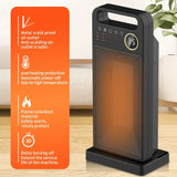 2000W Electric Space Heater with Remote Control Touch Screen Oscillating Heater