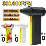 800,000RPM Turbo Air Blower – Brushless High-Speed USB Rechargeable Dust Fan