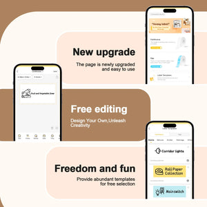 Portable Thermal Label Maker Mini Sticker Printer for Home School Office Organizing