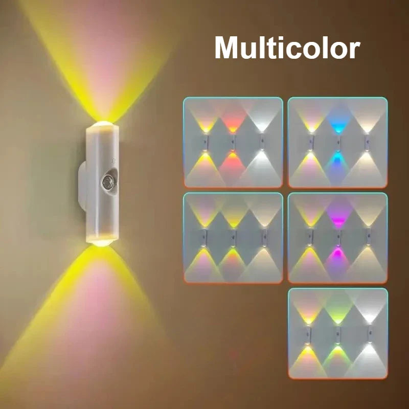 Cat Eye LED Wall Lamp – 2/4PCS Motion Sensor USB Rechargeable Night Light