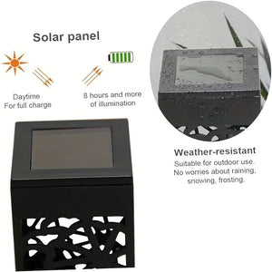 6PCS Solar Garden Stake Lights LED Outdoor Lawn Lamps Waterproof Landscape Decor