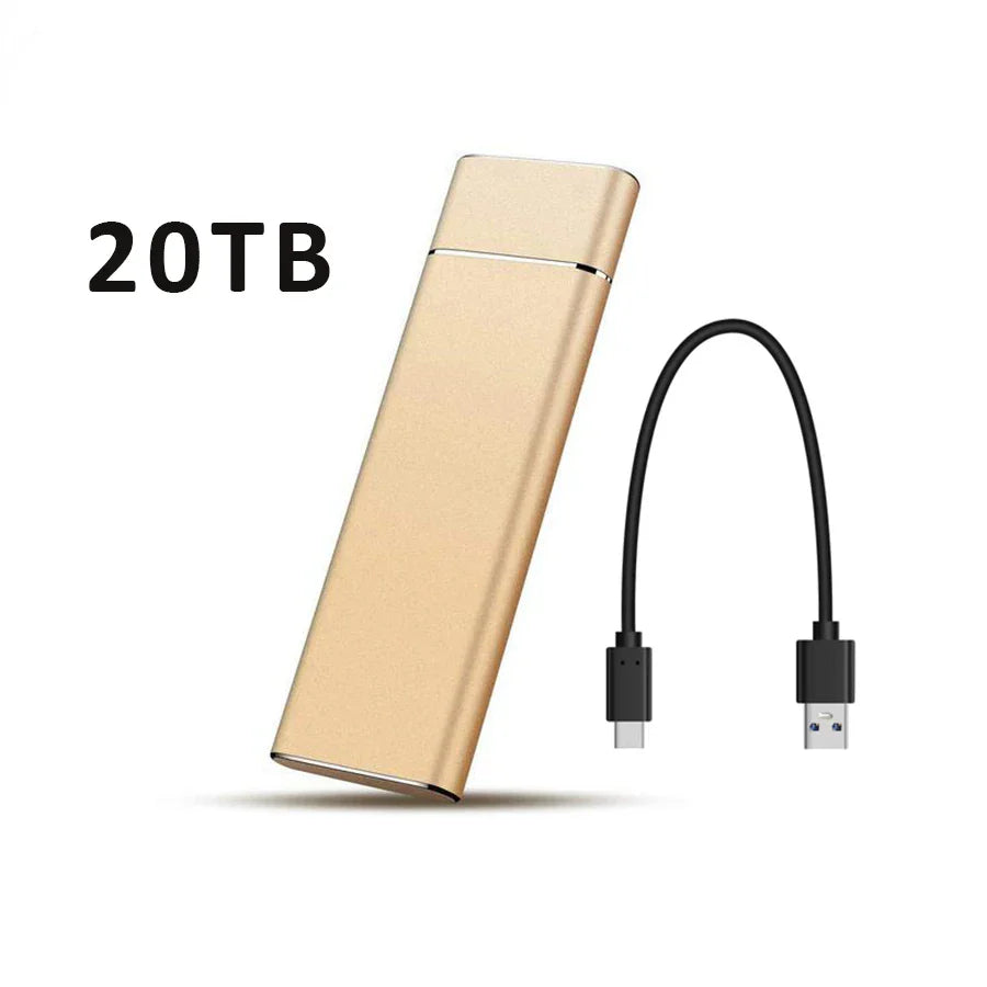 External Portable SSD 2TB 20TB 30TB USB 3.1 Type-C High Speed Drive
