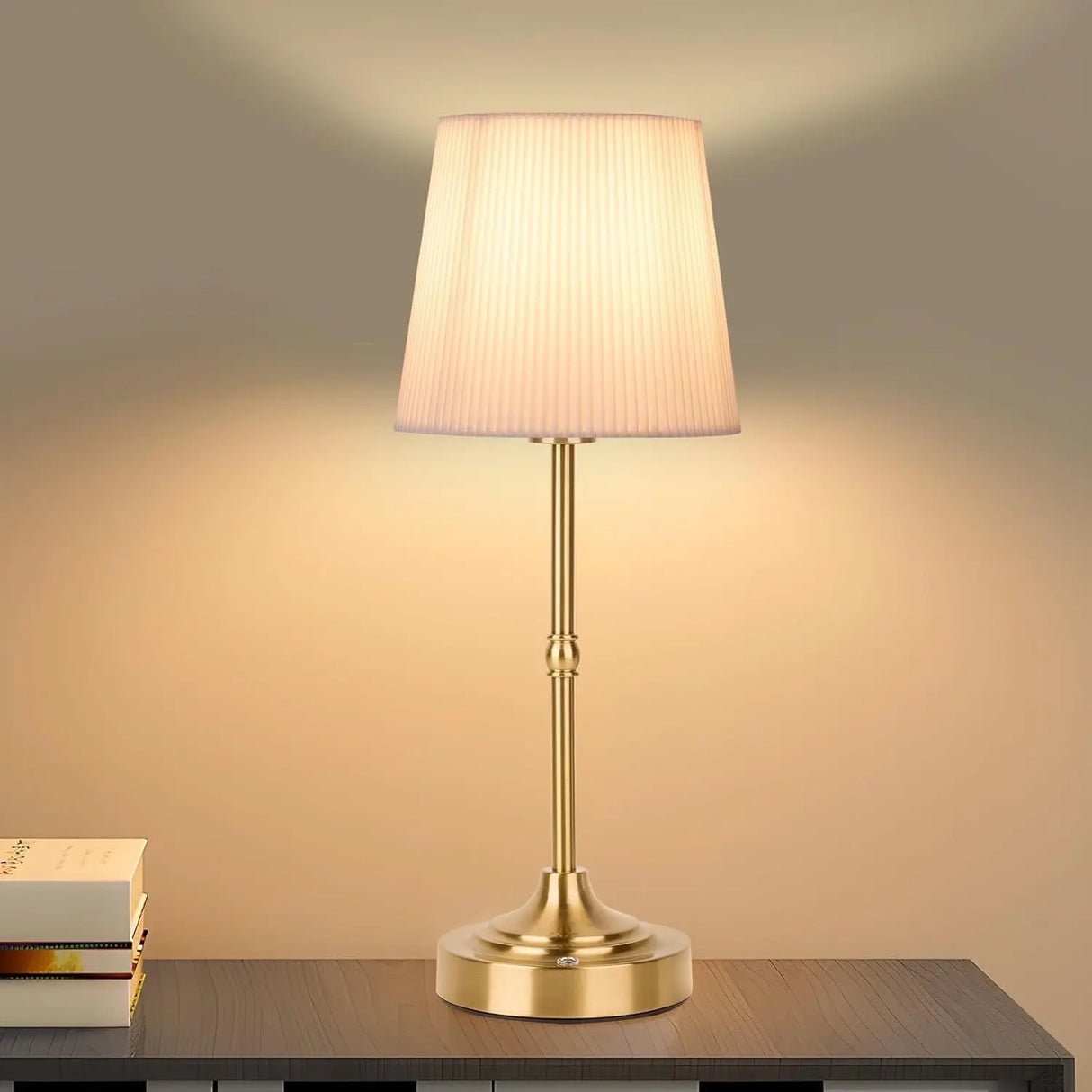 LED Touch Table Lamp Rechargeable Cordless Dimmable Bedside Reading Light