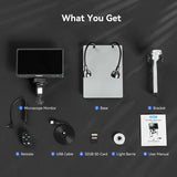 7 Inch LCD Digital Microscope 1200X 1080P Coin Soldering Camera