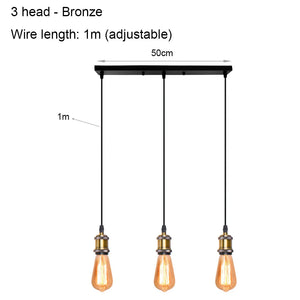 DIY Spider Chandelier Vintage Industrial Pendant Ceiling Light Home Hanging Lamp