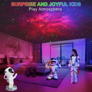 Galaxy Star Projector Night Light Astronaut Lamp Starry Sky Bedroom Home Decor
