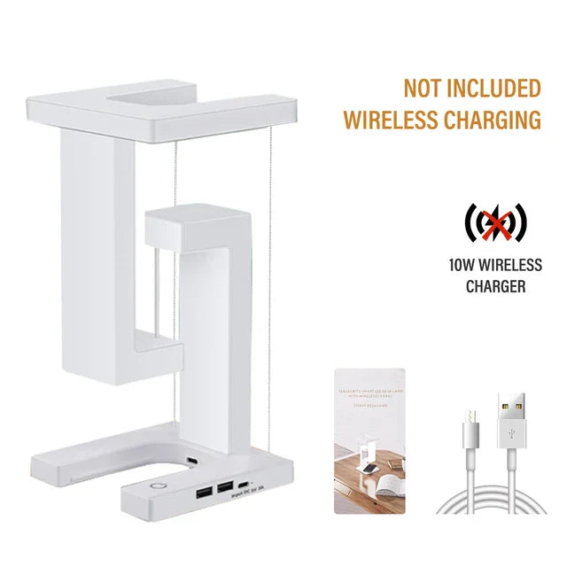 Magnetic Balance LED Desk Lamp Wireless Charger Creative Night Light Decor