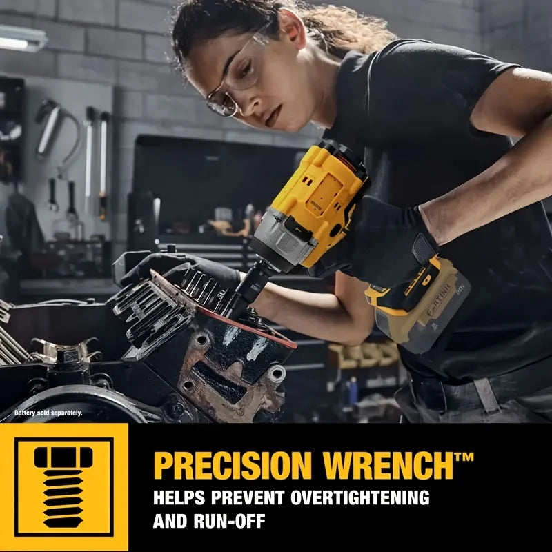High-power 3600 RPM Impact Wrench, 430N.m - Battery-powered, Wireless Design, Suitable For Automotive And Home Use