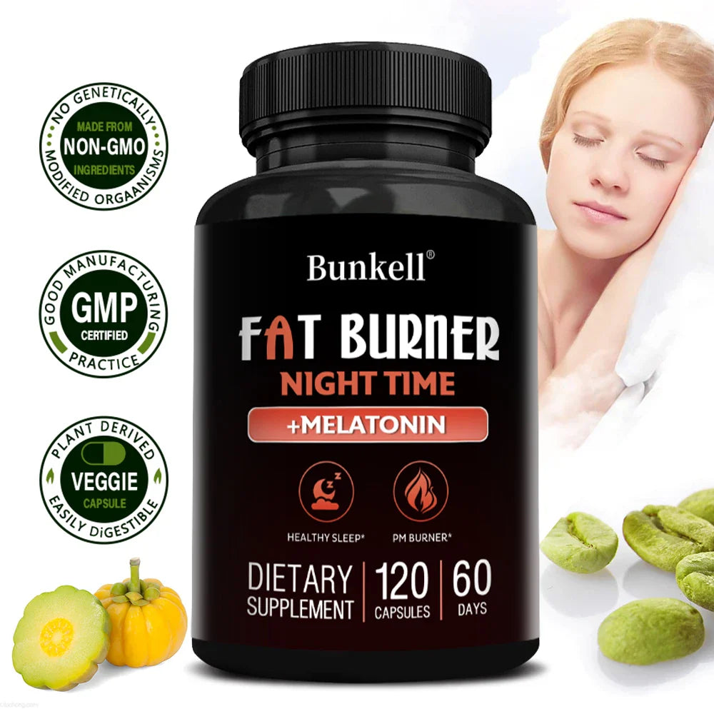 Fat Burning Supplement + Melatonin Supplement - 120 Capsules