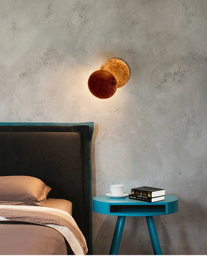 Solar Eclipse Wall Light – Moon Design Vintage LED Sconce for Bedroom & Stairs