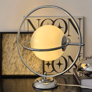 Minimalist Planet Desk Lamp Bauhaus Moon Glass Bedside Light Modern Home Decor