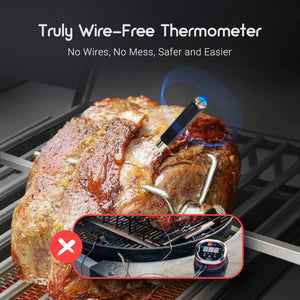 Wireless Bluetooth Meat Thermometer Smart Digital BBQ Grill Oven Smoker