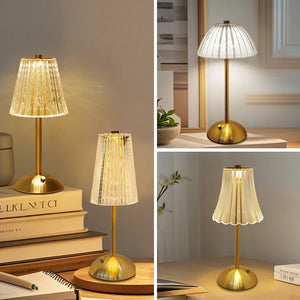 Rechargeable LED Table Lamp – Touch Dimmable Wireless Light for Bedroom & Desk