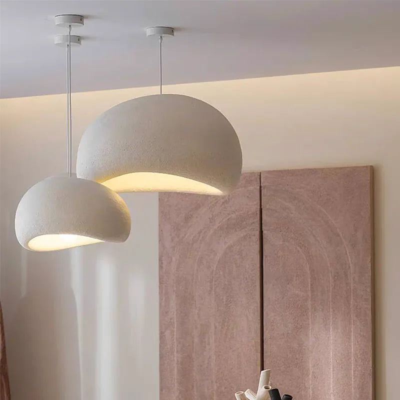Moktan Sabai Nordic Wabi Sabi LED Chandelier – E27 Pendant Light for Kitchen & Bar