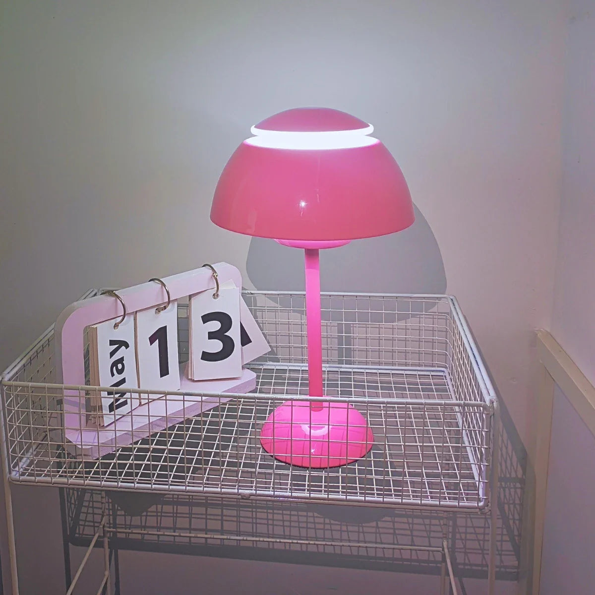 USB Touch Mushroom Table Lamp Tri-Color Dimmable LED Night Light for Bedroom