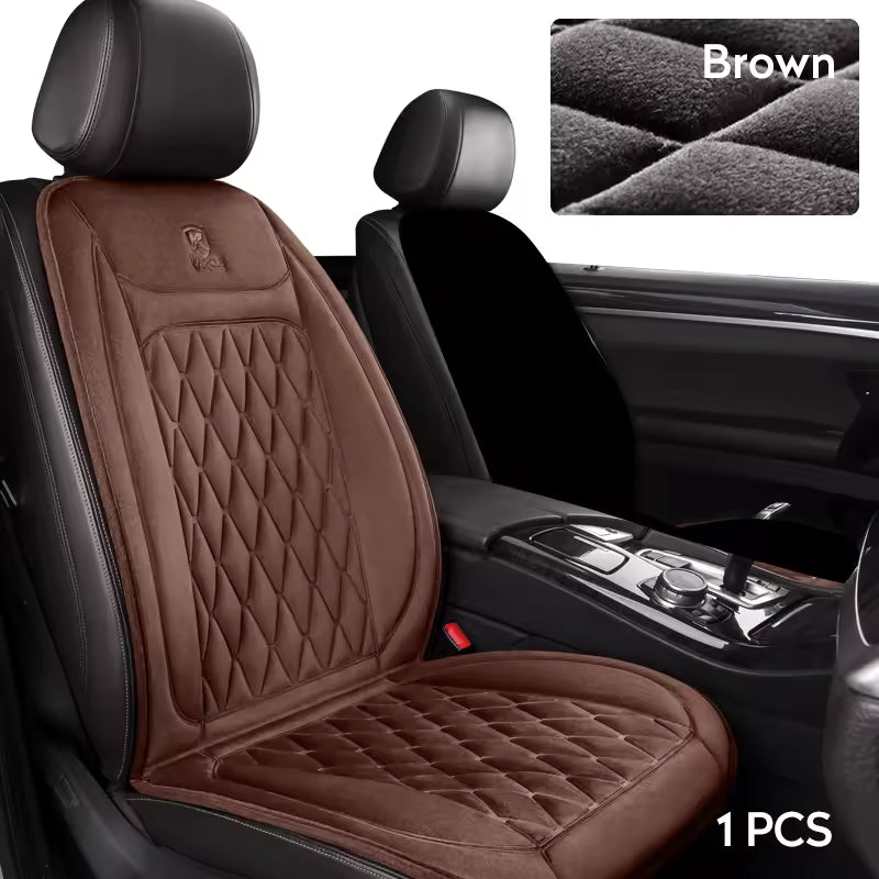 12V/24V Heated Car Seat Cushion – Fast Heating Winter Pad