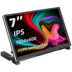 7" Portable Touch Screen Monitor IPS LCD 1024x600 for Raspberry Pi PC Laptop