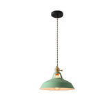 Macaron Color Pendant Light E27 Modern Hanging Chandelier for Dining Restaurant
