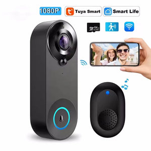 1080P Smart Video Doorbell WiFi Camera PIR Motion Detection Two Way Audio