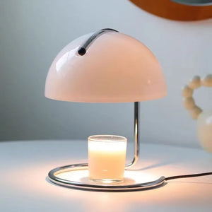 Flameless Candle Warmer Lamp Nordic Glass Dimmable Aromatherapy Table Light