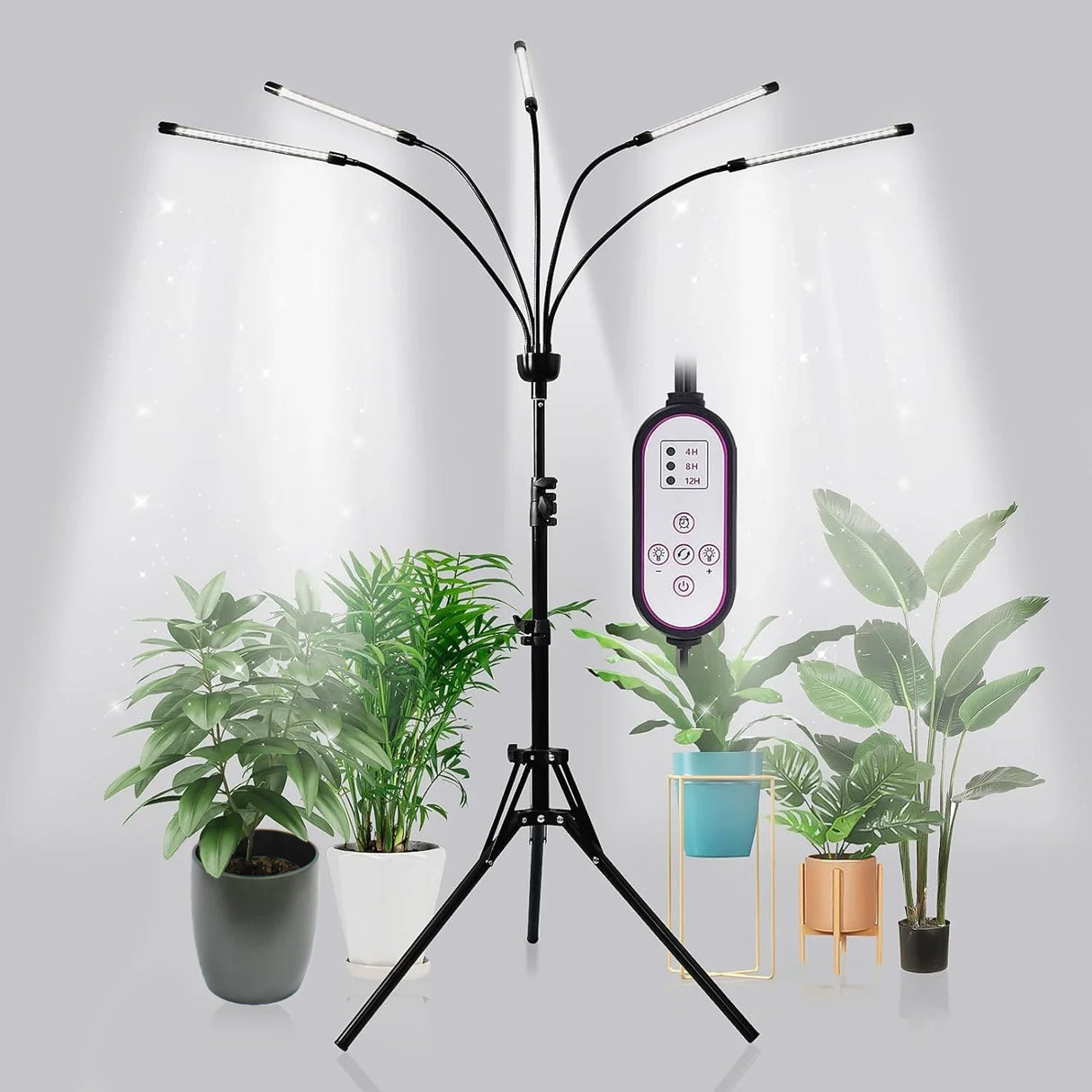 full spectrum led grow lights for indoor plants Tripod LED Grow Light Full Spectrum 6000K USB Adjustable for Indoor Pl –  Tuesday Morning