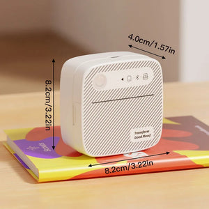 Portable Mini Photo Printer Bluetooth Inkless Thermal Sticker Label Maker B3