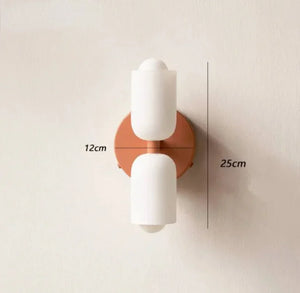 Modern Glass Wall Sconce LED Light for Bedroom Bathroom Bedside Hotel Decor