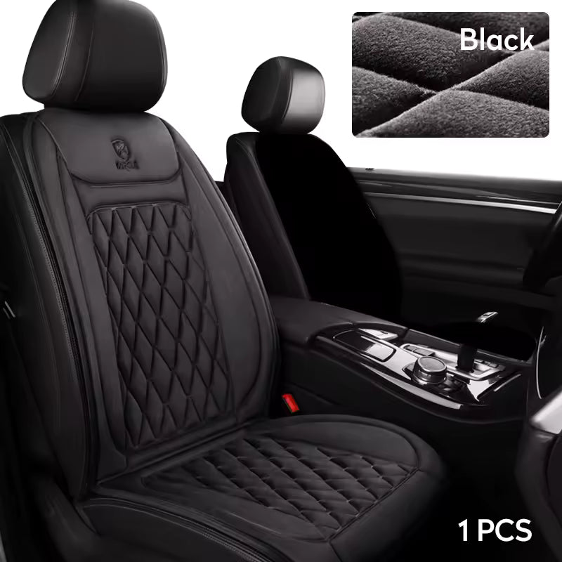 12V/24V Heated Car Seat Cushion – Fast Heating Winter Pad