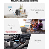 240W Portable Power Station 154Wh USB-C PD LiFePO4 Battery 7-Port Camping Home