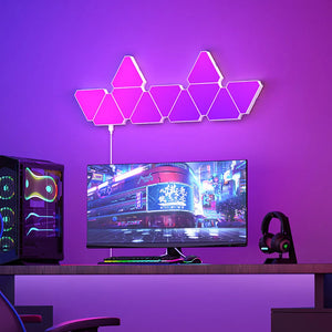RGB Quantum LED Wall Lamp – Smart Rhythm Pickup Light for Bedroom & Gaming Setup