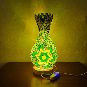Turkish Mosaic Table Lamp Hand Inlaid Glass Mediterranean Bedroom Living Room Decor