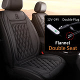 12-24V Heated Car Seat Cover with Fast Heating Flannel or Cloth