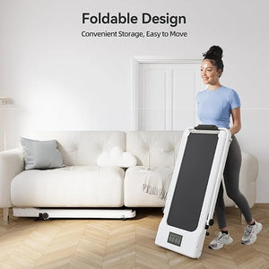 Under Desk Walking Pad Treadmill 9% Incline 37.4" Belt Foldable Home Office