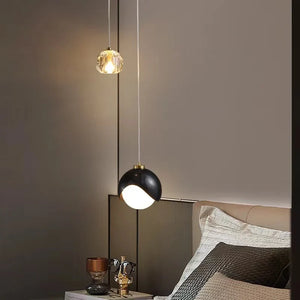 Modern Crystal Pendant Light Luxury Nordic Hanging Lamp Bedroom Living Room