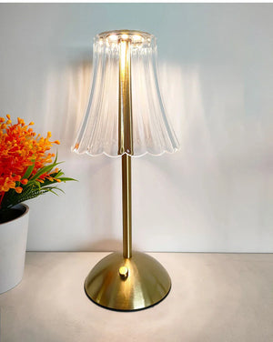 Rechargeable LED Table Lamp – Touch Dimmable Wireless Light for Bedroom & Desk
