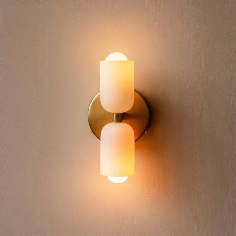 Modern Glass Wall Sconce LED Light for Bedroom Bathroom Bedside Hotel Decor