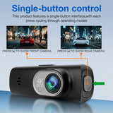 4K Dash Cam 2Inch UHD Front Rear Car DVR WiFi APP Control Night Vision 2Channel